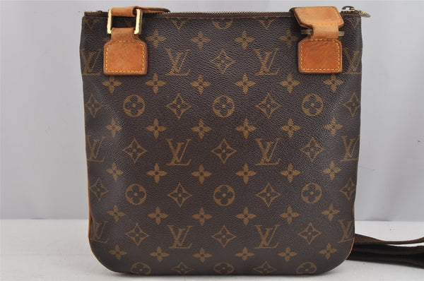 Auth Louis Vuitton Monogram Pochette Bosphore Shoulder Cross Bag M40044 LV 9165J