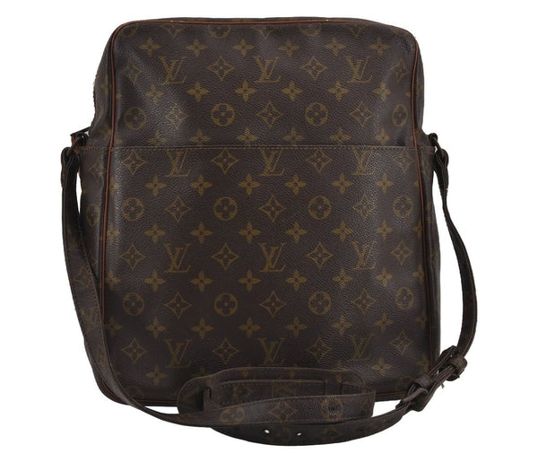 Authentic Louis Vuitton Monogram Marceau Shoulder Cross Body Bag Old Model 9166J