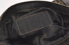 Authentic FENDI Zucca Clutch Hand Bag Purse Nylon Leather Brown Black 9167J