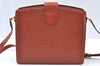 Authentic Louis Vuitton Epi Capucines Shoulder Cross Bag Brown M52341 LV 9168I