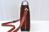 Authentic Louis Vuitton Epi Capucines Shoulder Cross Bag Brown M52341 LV 9168I