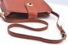 Authentic Louis Vuitton Epi Capucines Shoulder Cross Bag Brown M52341 LV 9168I