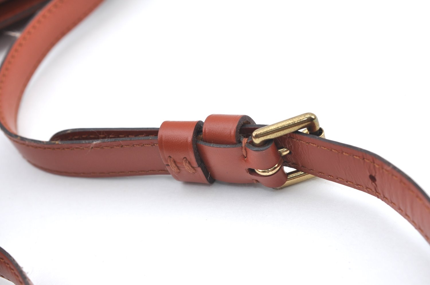 Authentic Louis Vuitton Epi Capucines Shoulder Cross Bag Brown M52341 LV 9168I