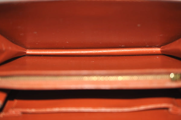 Authentic Louis Vuitton Epi Capucines Shoulder Cross Bag Brown M52341 LV 9168I