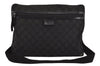 Authentic GUCCI Vintage Shoulder Cross Bag GG Canvas Leather 90476 Black 9169J