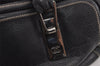 Authentic CHANEL Chocolate Bar Calf Skin CC Logo Hand Bag Black Junk 9171J