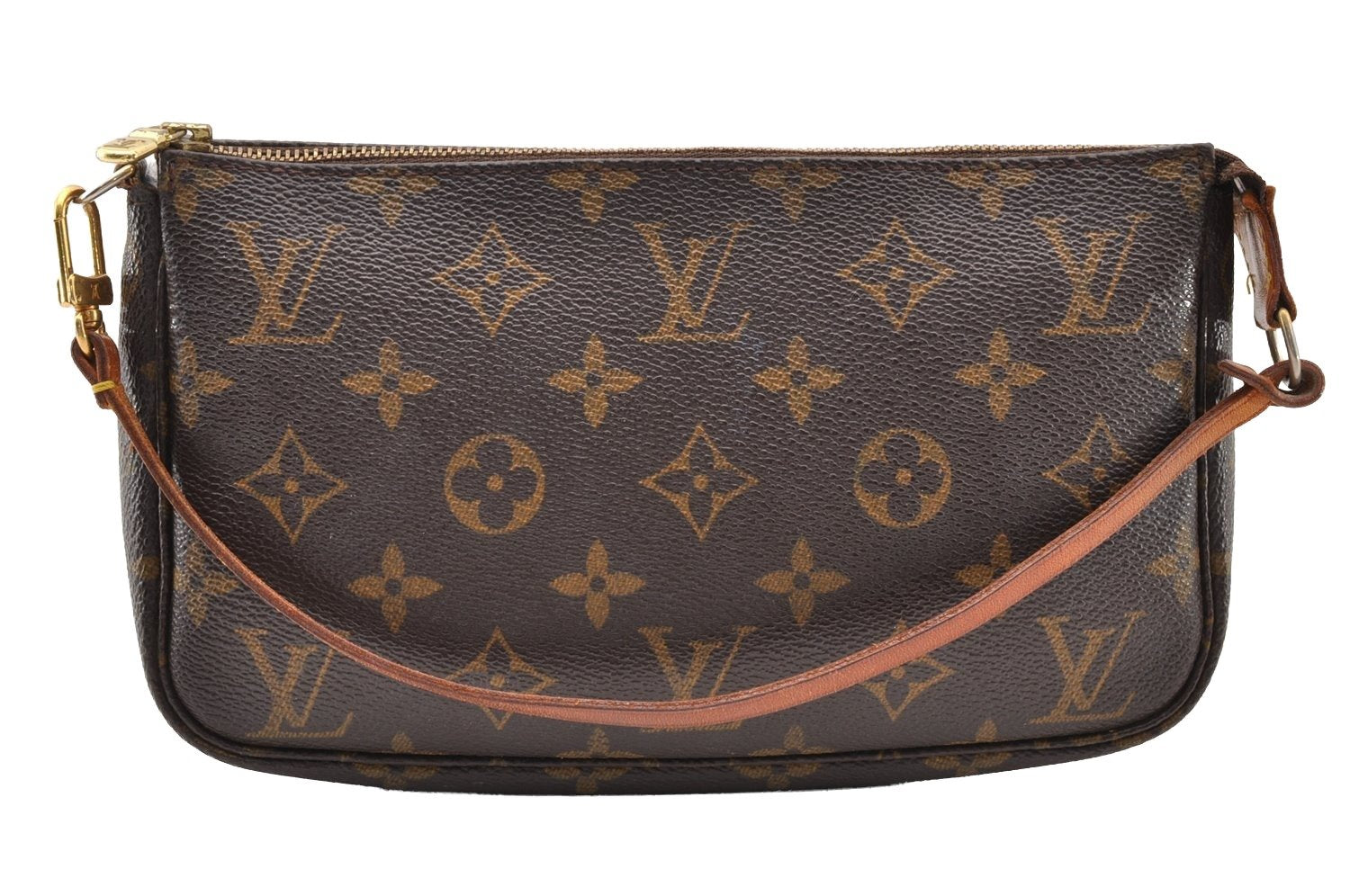 Authentic Louis Vuitton Monogram Pochette Accessoires Pouch M51980 LV 9172I