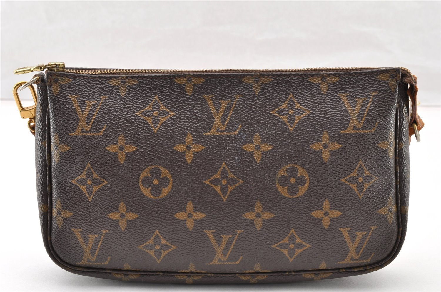Authentic Louis Vuitton Monogram Pochette Accessoires Pouch M51980 LV 9172I