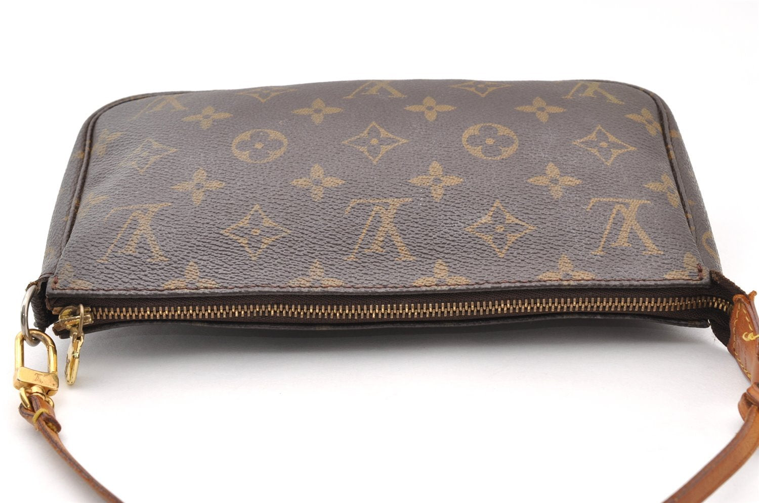 Authentic Louis Vuitton Monogram Pochette Accessoires Pouch M51980 LV 9172I