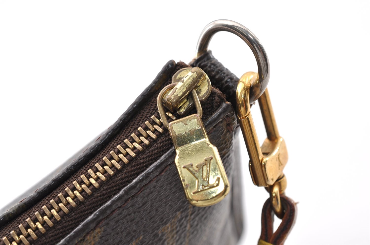 Authentic Louis Vuitton Monogram Pochette Accessoires Pouch M51980 LV 9172I