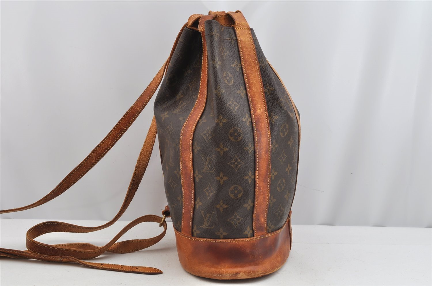 Authentic Louis Vuitton Monogram Randonnee PM Shoulder Bag M42243 LV Junk 9172J