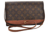 Authentic Louis Vuitton Monogram Bordeaux M51797 2Way Shoulder Clutch Bag 9173I