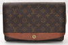 Authentic Louis Vuitton Monogram Bordeaux M51797 2Way Shoulder Clutch Bag 9173I