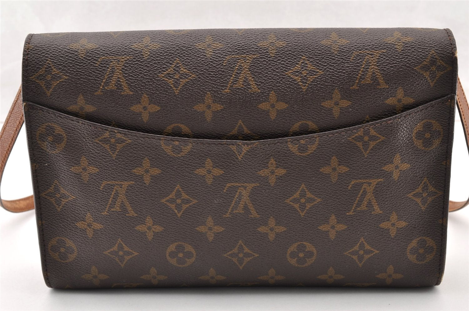Authentic Louis Vuitton Monogram Bordeaux M51797 2Way Shoulder Clutch Bag 9173I