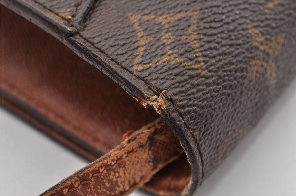 Authentic Louis Vuitton Monogram Bordeaux M51797 2Way Shoulder Clutch Bag 9173I