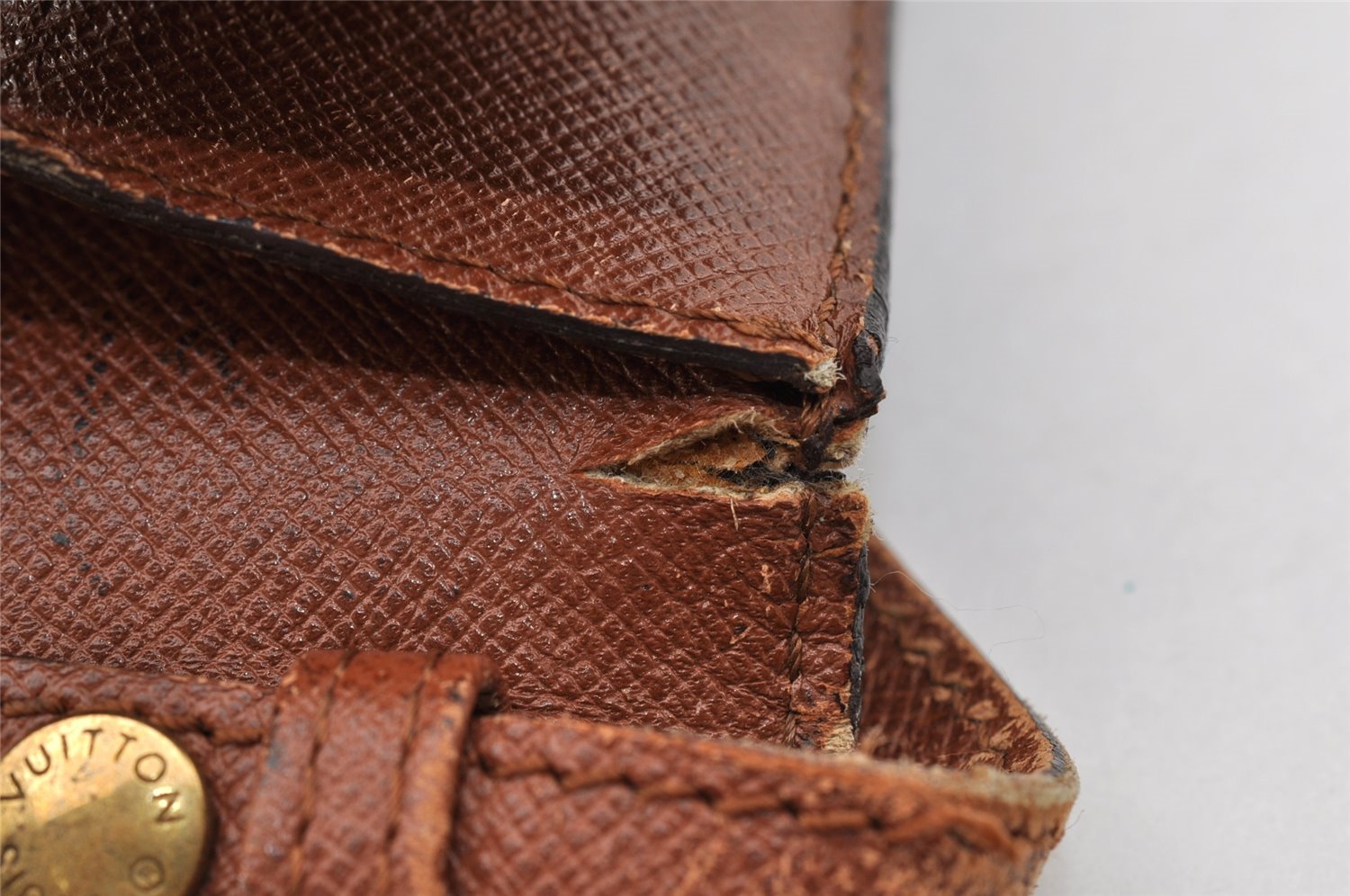 Authentic Louis Vuitton Monogram Bordeaux M51797 2Way Shoulder Clutch Bag 9173I