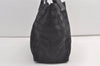 Authentic CHANEL New Travel Line Tote Bag Nylon Leather Black Junk 9173J