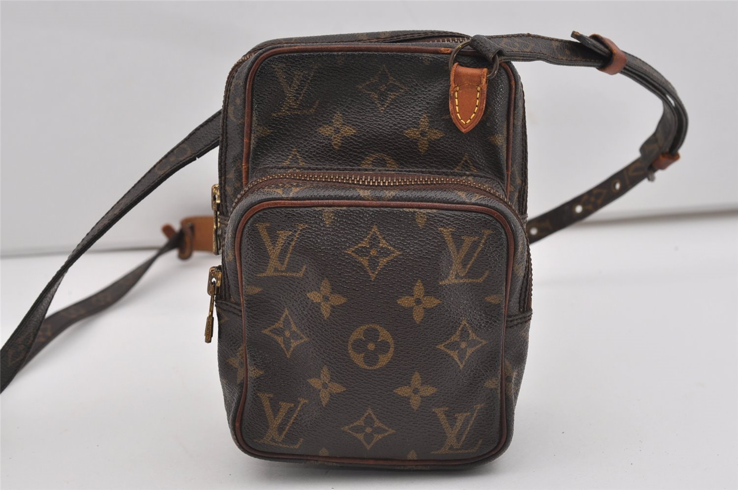 Authentic Louis Vuitton Monogram Mini Amazone Shoulder Cross Bag M45238 LV 9174I