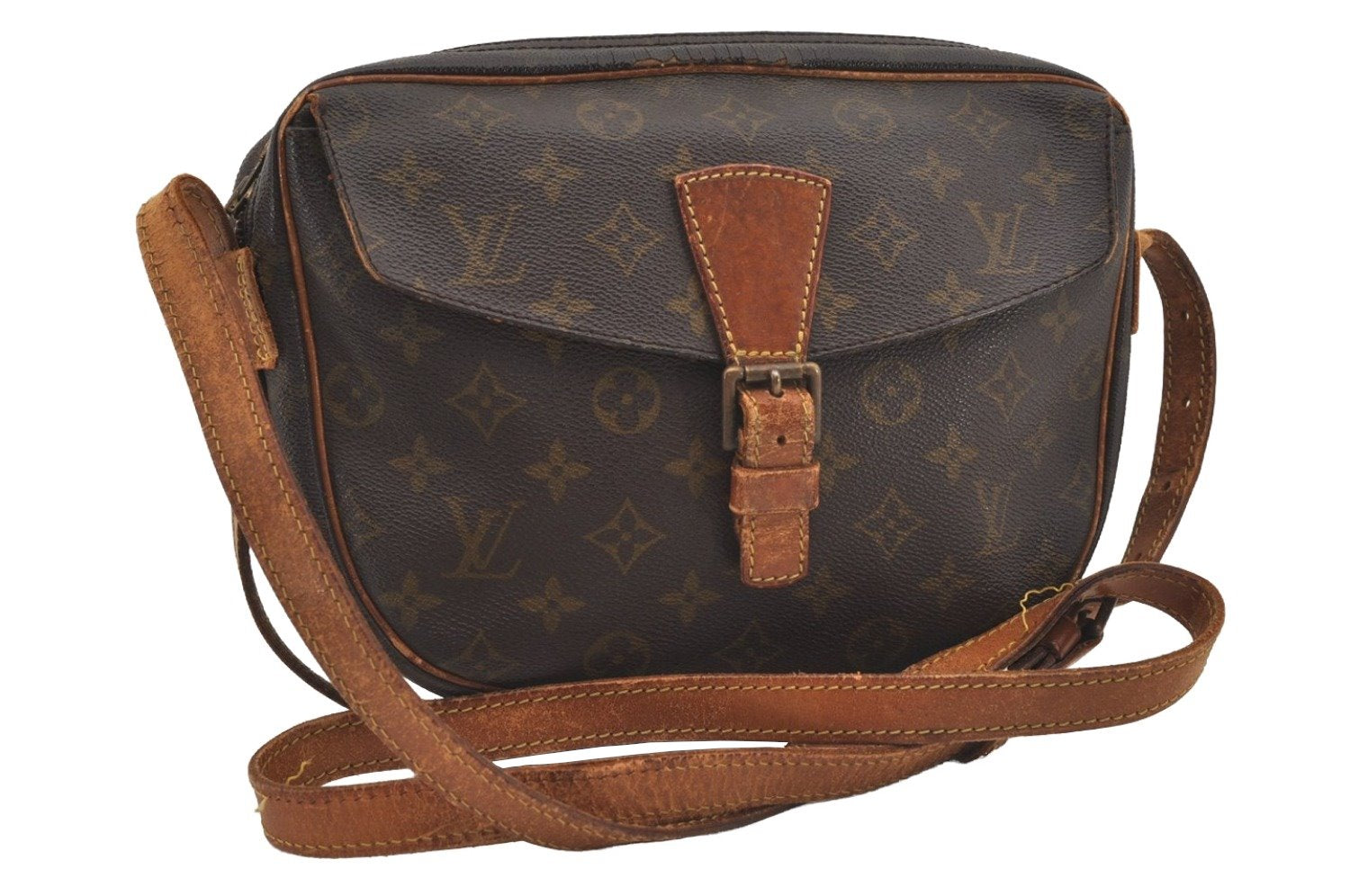 Auth Louis Vuitton Monogram Jeune Fille GM Shoulder Cross Bag Old Model LV 9175I