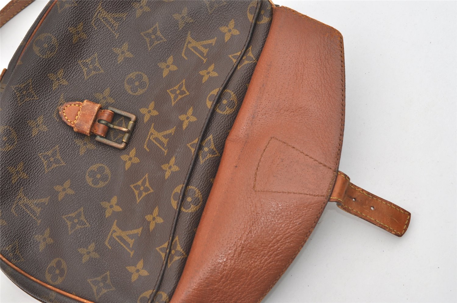 Auth Louis Vuitton Monogram Jeune Fille GM Shoulder Cross Bag Old Model LV 9175I