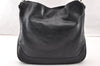 Authentic GUCCI Bamboo 2Way Shoulder Hand Bag Leather 0014095 Black 9176I
