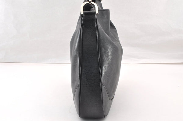 Authentic GUCCI Bamboo 2Way Shoulder Hand Bag Leather 0014095 Black 9176I