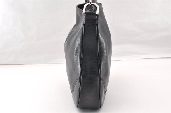Authentic GUCCI Bamboo 2Way Shoulder Hand Bag Leather 0014095 Black 9176I