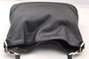 Authentic GUCCI Bamboo 2Way Shoulder Hand Bag Leather 0014095 Black 9176I