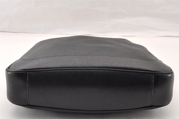 Authentic GUCCI Bamboo 2Way Shoulder Hand Bag Leather 0014095 Black 9176I