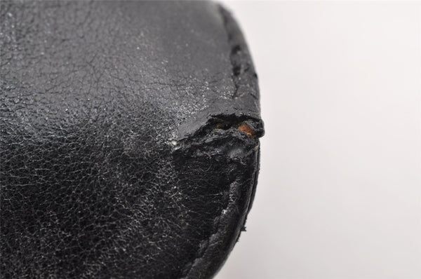 Authentic GUCCI Bamboo 2Way Shoulder Hand Bag Leather 0014095 Black 9176I