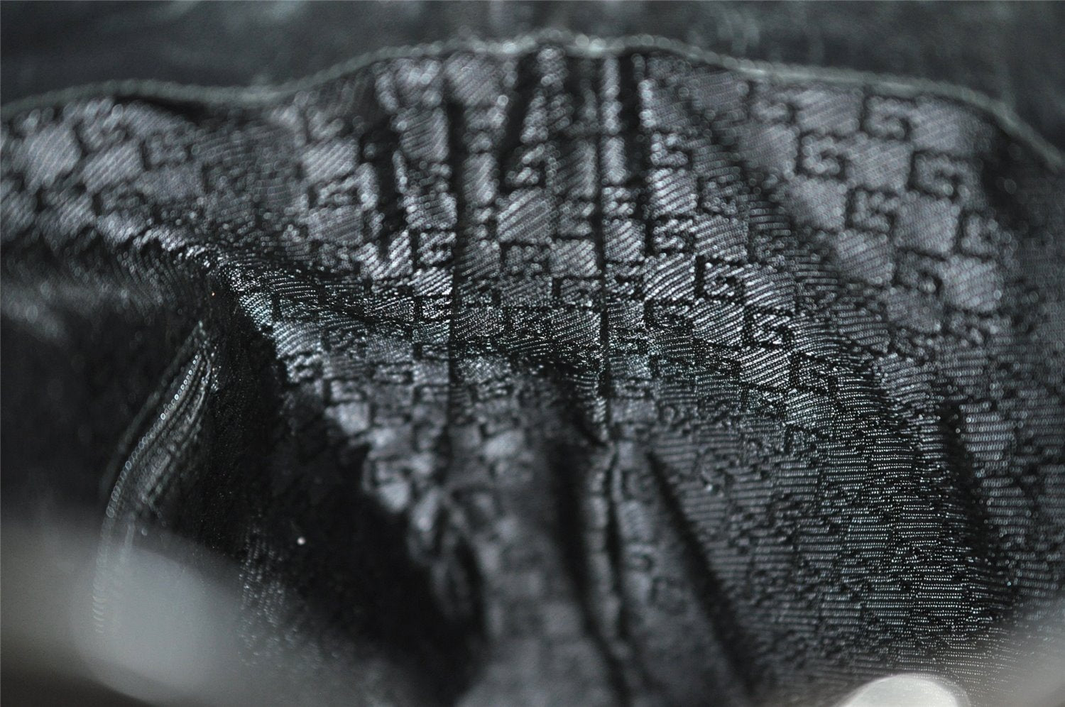 Authentic GUCCI Bamboo 2Way Shoulder Hand Bag Leather 0014095 Black 9176I