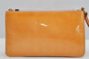 Authentic Louis Vuitton Vernis Lexington Hand Bag Pouch Yellow M91057 LV 9177J