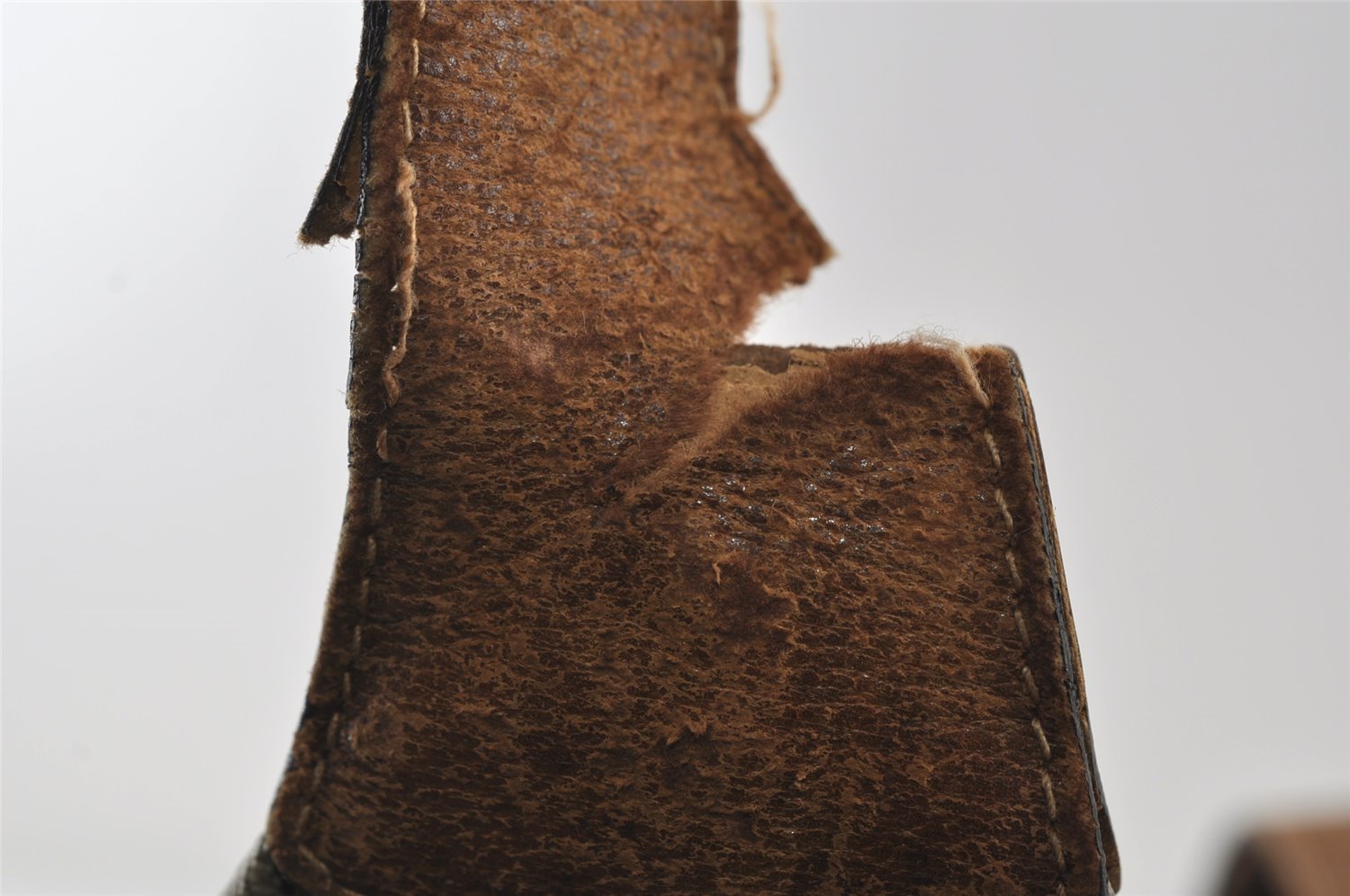 Authentic GUCCI Web Sherry Line Shoulder Bag GG PVC Leather Brown Junk 9178I