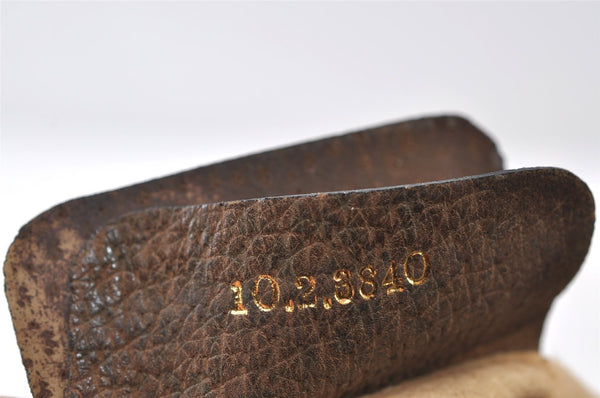 Authentic GUCCI Web Sherry Line Shoulder Bag GG PVC Leather Brown Junk 9178I