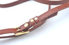 Authentic MCM Visetos Leather Vintage Shoulder Cross Body Bag Purse Brown 9179I