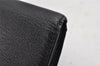 Authentic CHANEL Calf Skin Vintage Long Wallet Purse CC Logo Black 9181J