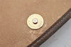 Authentic GUCCI Web Sherry Line Clutch Hand Bag Purse GG PVC Leather Brown 9182I
