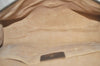 Authentic GUCCI Web Sherry Line Clutch Hand Bag Purse GG PVC Leather Brown 9182I