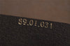 Authentic GUCCI Web Sherry Line Clutch Hand Bag Purse GG PVC Leather Brown 9182I