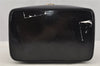 Authentic GUCCI Bamboo Vanity Hand Bag Purse Leather Black 9183I