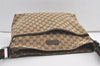 Auth GUCCI Web Sherry Line Shoulder Bag GG Canvas Leather 189751 Brown 9183J