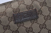 Auth GUCCI Web Sherry Line Shoulder Bag GG Canvas Leather 189751 Brown 9183J