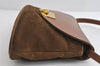 Authentic NINA RICCI Vintage Suede Leather Shoulder Cross Body Bag Brown 9184I