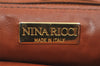 Authentic NINA RICCI Vintage Suede Leather Shoulder Cross Body Bag Brown 9184I