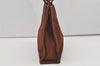 Authentic HERMES Fourre Tout PM Vintage Hand Tote Bag Canvas Brown 9185I