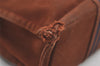 Authentic HERMES Fourre Tout PM Vintage Hand Tote Bag Canvas Brown 9185I