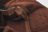 Authentic HERMES Fourre Tout PM Vintage Hand Tote Bag Canvas Brown 9185I