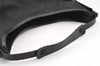 Authentic GUCCI Vintage Shoulder Tote Bag GG Canvas Leather 106242 Black 9186I