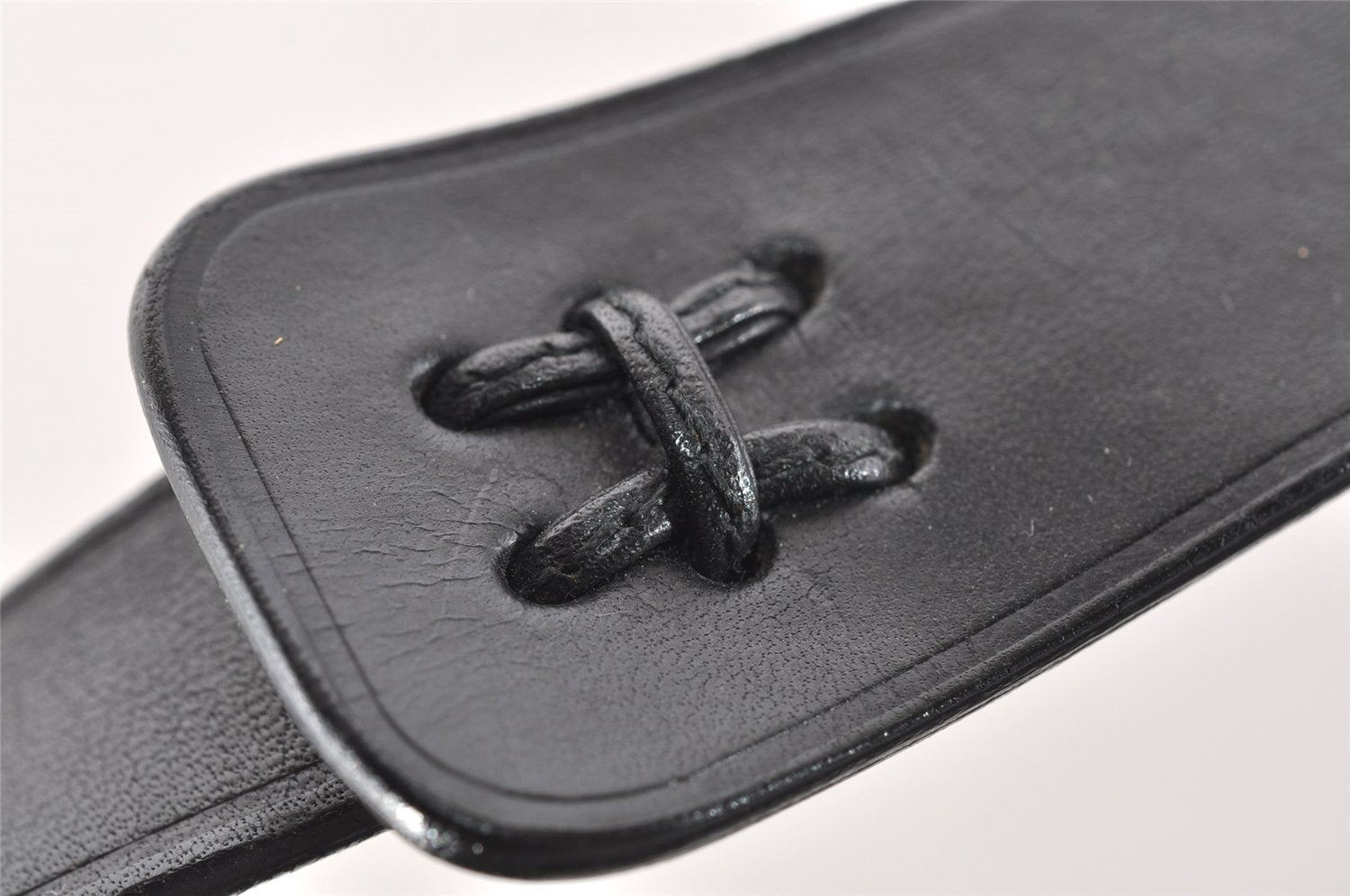 Authentic GUCCI Vintage Shoulder Tote Bag GG Canvas Leather 106242 Black 9186I