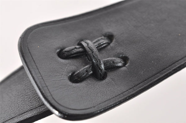 Authentic GUCCI Vintage Shoulder Tote Bag GG Canvas Leather 106242 Black 9186I